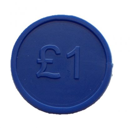 25mm Blue Currency £1 Tokens Product Image