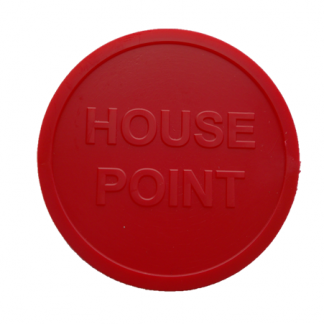 48mm Red Embossed House Point Token